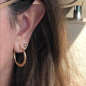 Classic Golden Hoops 18k gold plated